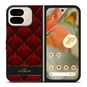 COACH NEW YORK RED GOLD Google Pixel 9 Pro Fold Case Cover
