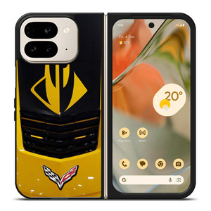 CORVETTE STINGRAY YELLOW GRILLES Google Pixel 9 Pro Fold Case Cover