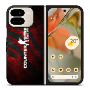 COUNTER STRIKE CSGO LOGO RED Google Pixel 9 Pro Fold Case Cover COUNTER STRIKE CSGO LOGO RED Google Pixel 9 Pro Fold Case Cover