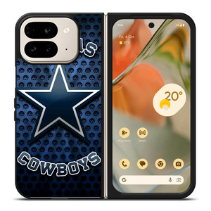 DALLAS COWBOYS BLUE METAL SYMBOL Google Pixel 9 Pro Fold Case Cover DALLAS COWBOYS BLUE METAL SYMBOL Google Pixel 9 Pro Fold Case Cover