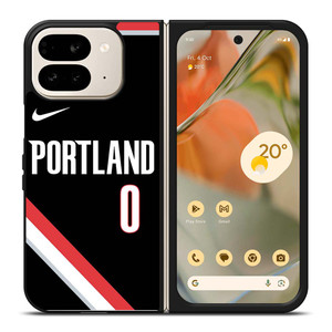 DAMIAN LILLARD PORTLAND TRAIL BLAZERS BLACK Google Pixel 9 Pro Fold Case Cover