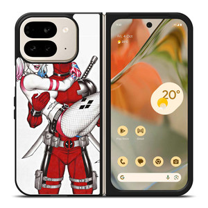 DEADPOOL HARLEY QUINN CARTOON Google Pixel 9 Pro Fold Case Cover