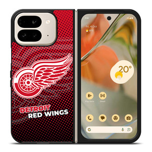 DETROIT RED WINGS HALFTONE EFFECT Google Pixel 9 Pro Fold Case Cover