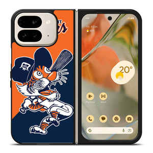 DETROIT TIGERS MASCOT MLB LOGO Google Pixel 9 Pro Fold Case Cover