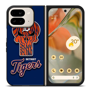 DETROIT TIGERS SKULL LOGO Google Pixel 9 Pro Fold Case Cover