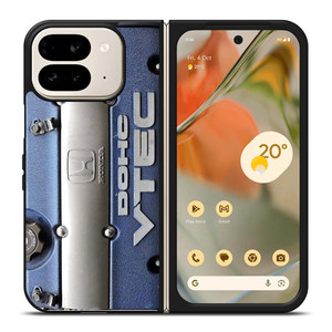 DOHC VTEC HONDA ENGINE BLUE Google Pixel 9 Pro Fold Case Cover