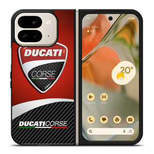 DUCATI CORSE LOGO CARBON Google Pixel 9 Pro Fold Case Cover DUCATI CORSE LOGO CARBON Google Pixel 9 Pro Fold Case Cover