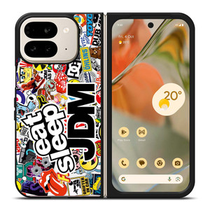 EAT SLEEP JDM Google Pixel 9 Pro Fold Case Cover EAT SLEEP JDM Google Pixel 9 Pro Fold Case Cover