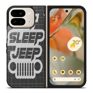 EAT SLEEP JEEP LOGO Google Pixel 9 Pro Fold Case Cover