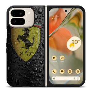 FERRARI DROP WATER BLACK Google Pixel 9 Pro Fold Case Cover