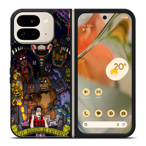FIVE NIGHTS AT FREDDY'S ALL CHARACTERS Google Pixel 9 Pro Fold Case Cover