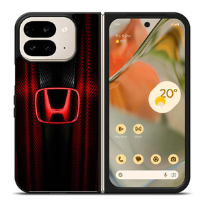 HONDA LOGO RED CARBON Google Pixel 9 Pro Fold Case Cover