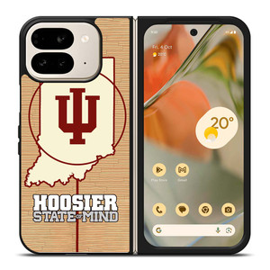 HOOSIER STATE OF MIND INDIANA WOODEN LOGO Google Pixel 9 Pro Fold Case Cover