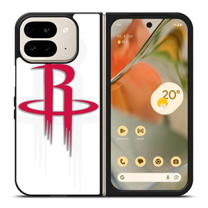 HOUSTON ROCKETS WHITE LOGO Google Pixel 9 Pro Fold Case Cover