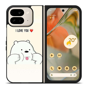 ICE BEAR WE BARE BEARS CUTE Google Pixel 9 Pro Fold Case Cover