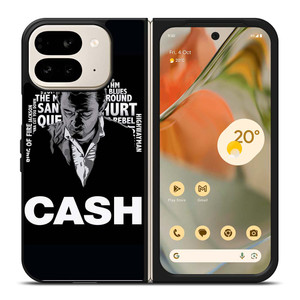 JOHNNY CASH MIDDLE CLIPART Google Pixel 9 Pro Fold Case Cover