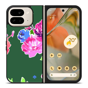 KATE SPADE NEW YORK GREEN FLORAL Google Pixel 9 Pro Fold Case Cover