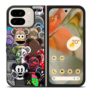 KAWS ALL CHARACTER ICON Google Pixel 9 Pro Fold Case Cover