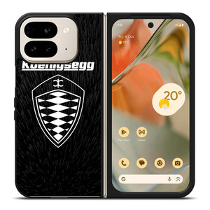 KOENIGSEGG LOGO BLACK PATTERN Google Pixel 9 Pro Fold Case Cover