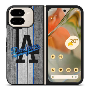 LA LOS ANGELES DODGERS WOODEN LOGO Google Pixel 9 Pro Fold Case Cover