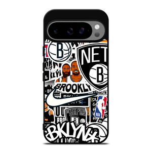 BROOKLYN NETS NBA STICKER BOMB Google Pixel 9 Pro XL Case Cover BROOKLYN NETS NBA STICKER BOMB Google Pixel 9 Pro XL Case Cover