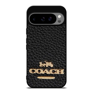 COACH NEW YORK BLACK LEATHER 2 Google Pixel 9 Pro XL Case Cover COACH NEW YORK BLACK LEATHER 2 Google Pixel 9 Pro XL Case Cover