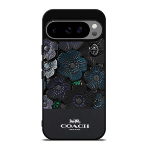 COACH NEW YORK BLACK TEA ROSE Google Pixel 9 Pro XL Case Cover
