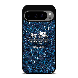 COACH NEW YORK BLUE STONE Google Pixel 9 Pro XL Case Cover COACH NEW YORK BLUE STONE Google Pixel 9 Pro XL Case Cover