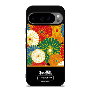 COACH NEW YORK COLORFUL FLORAL LOGO Google Pixel 9 Pro XL Case Cover