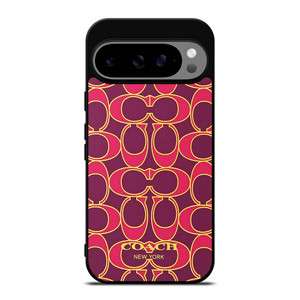 COACH NEW YORK PINK GOLD Google Pixel 9 Pro XL Case Cover COACH NEW YORK PINK GOLD Google Pixel 9 Pro XL Case Cover
