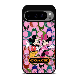 COACH PINK FLOWER MICKEY MINNIE Google Pixel 9 Pro XL Case Cover