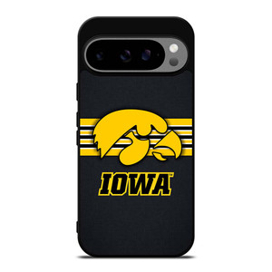 IOWA HAWKEYES STRIPE LOGO Google Pixel 9 Pro XL Case Cover