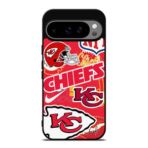 KANSAS CITY CHIEFS NFL STICKER BOMB Google Pixel 9 Pro XL Case Cover