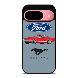1965 FORD MUSTANG ILLUSTRATION Google Pixel 9 Case Cover