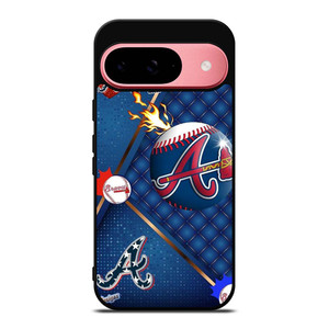 ATLANTA BRAVES LOVE BASEBALL Google Pixel 9 Case Cover ATLANTA BRAVES LOVE BASEBALL Google Pixel 9 Case Cover