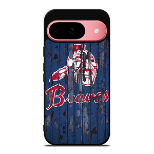 ATLANTA BRAVES RUSTY WOOD Google Pixel 9 Case Cover
