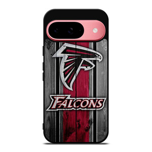 ATLANTA FALCONS WOODEN LOGO Google Pixel 9 Case Cover ATLANTA FALCONS WOODEN LOGO Google Pixel 9 Case Cover