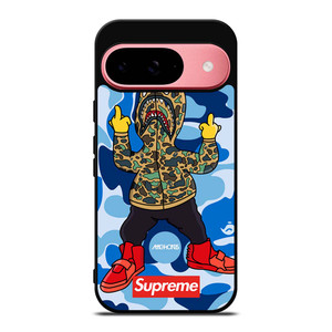 BATHING APE SUPREME SHARK CAMO Google Pixel 9 Case Cover BATHING APE SUPREME SHARK CAMO Google Pixel 9 Case Cover