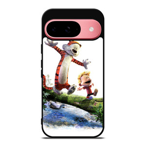 CALVIN AND HOBBES RIVER WOOD Google Pixel 9 Case Cover CALVIN AND HOBBES RIVER WOOD Google Pixel 9 Case Cover