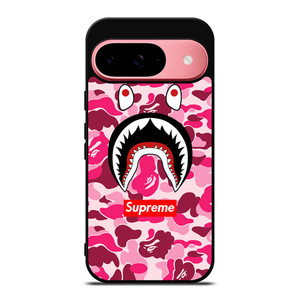 CAMO BATHING APE SUPREME PINK Google Pixel 9 Case Cover CAMO BATHING APE SUPREME PINK Google Pixel 9 Case Cover