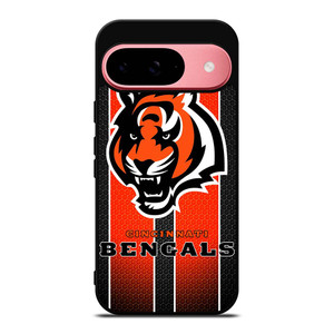 CINCINNATI BENGALS METAL SYMBOL Google Pixel 9 Case Cover CINCINNATI BENGALS METAL SYMBOL Google Pixel 9 Case Cover