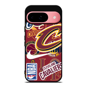 CLEVELAND CAVALIERS NBA STICKER BOMB Google Pixel 9 Case Cover CLEVELAND CAVALIERS NBA STICKER BOMB Google Pixel 9 Case Cover