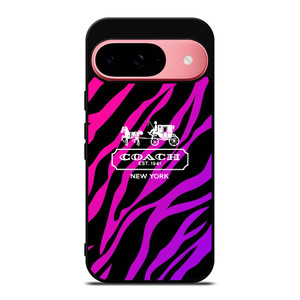 COACH NEW YORK BLACK VIOLET Google Pixel 9 Case Cover COACH NEW YORK BLACK VIOLET Google Pixel 9 Case Cover