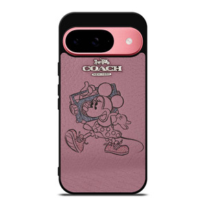 COACH NEW YORK PINK MICKEY MOUSE Google Pixel 9 Case Cover COACH NEW YORK PINK MICKEY MOUSE Google Pixel 9 Case Cover