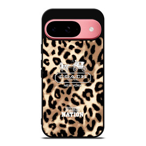 COACH NEW YORK PINK NATION LEPOARD Google Pixel 9 Case Cover COACH NEW YORK PINK NATION LEPOARD Google Pixel 9 Case Cover
