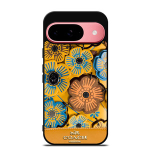 COACH NEW YORK ROSE TEA Google Pixel 9 Case Cover COACH NEW YORK ROSE TEA Google Pixel 9 Case Cover