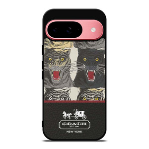 COACH NEW YORK TIGER FACE PATTERN Google Pixel 9 Case Cover COACH NEW YORK TIGER FACE PATTERN Google Pixel 9 Case Cover