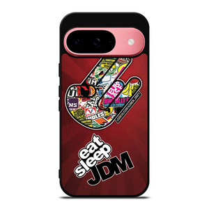 EAT SLEEP JDM LOGO Google Pixel 9 Case Cover