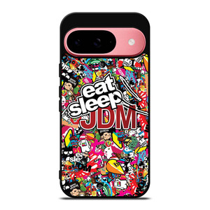 EAT SLEEP JDM STICKERS Google Pixel 9 Case Cover