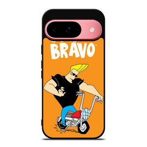 JOHNNY BRAVO CARTOON RIDING BIKE Google Pixel 9 Case Cover JOHNNY BRAVO CARTOON RIDING BIKE Google Pixel 9 Case Cover